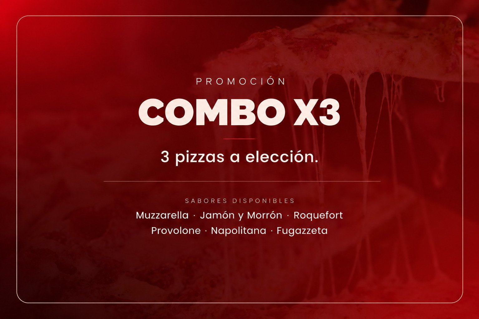 Combo X3 de pizzas congeladas PWAY