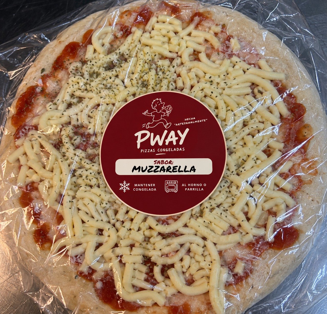 Pizza congelada de muzzarella PWAY